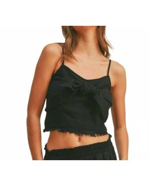 Miou Muse Yuzu Gauze Tank Top - Green