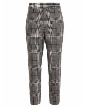 SAPIO Prince Of Wales Wool Tailored Pants - Gray