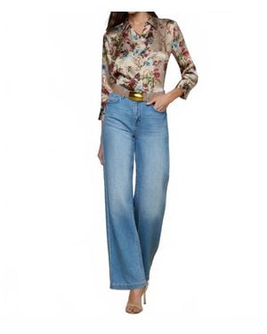 L'Agence Scottie Wide-Leg Jean - Blue