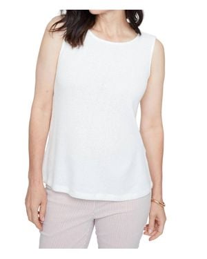 Renuar Knit Shell Top - White