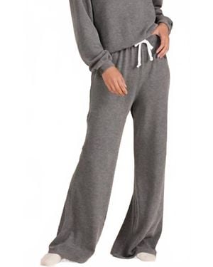 Bobi Wide Leg Drawstring Pant - Gray