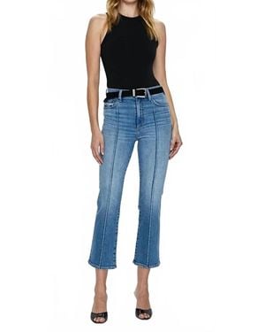 Pistola Lennon Pintuck High Rise Crop Boot Jean - Blue