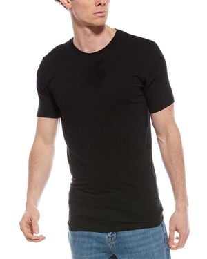 Tommy John Set Of 2 Stay-tucked Crewneck Undershirt - Black