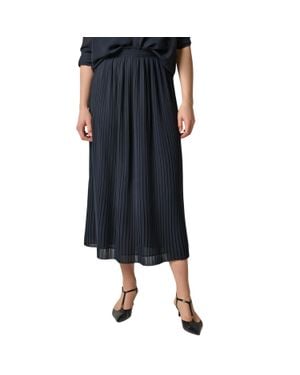 Lilla P Pleated Maxi Skirt - Black