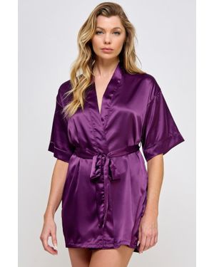 TRUEDAMES Getting Ready Robe - Purple