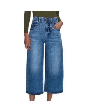 Pistola Scarlett High Rise Wide Jean - Blue