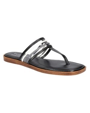 TUSCANY by Easy StreetR Antea Leather Slip On Flatform Sandals - Multicolor