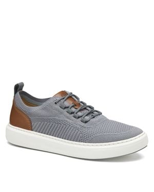 Johnston & Murphy Anders Knit U-Throat Sneaker Dress Casual Shoe - Blue