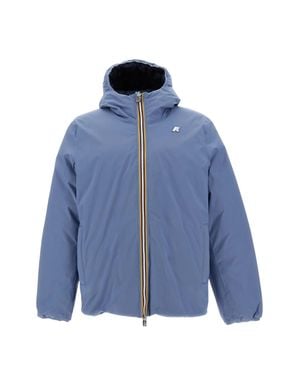 K-Way Jack St Thermo Double Reversible Nylon Jacket - Blue