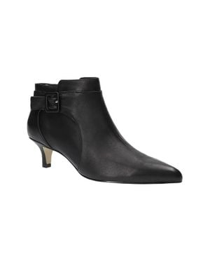 Bella Vita Bindi Boots Leather Pointed Toe Ankle Bootie Hawk178 - Black