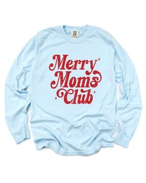 Simply Sage Market Merry Mom's Club Distressed - Blue