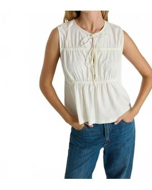 Nation Ltd Lacie Ruching Top - White