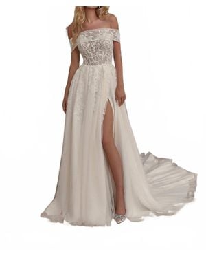 Mori Lee Pilar Dress - Gray