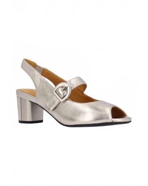 L'amour Des Pieds Merryn Leather Pump - Metallic