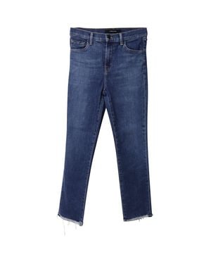 J Brand Distressed Hem Jeans - Blue