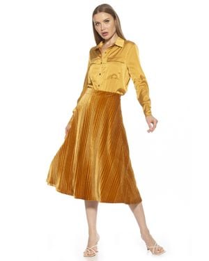 Alexia Admor Classic Shirt - Metallic