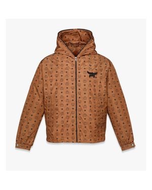 MCM Monogram Print Windbreaker In Econyl® - Brown