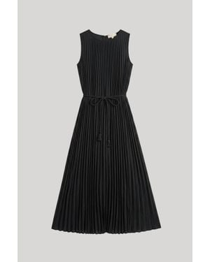Ulla Johnson Fianna Pleated Sleeveless Dress - Black