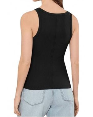 Sanctuary Sprinter Rib Tank Top - Black