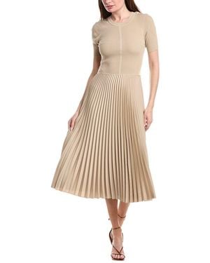 blue lace dress midi Women's Ice Blue Lace Racer Neck Ruched Waist Midi Dress