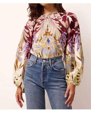 Marie Oliver Arabella Long Sleeve Top - Blue