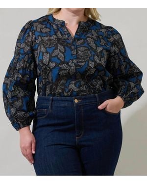 Sugarlips Aurina Plus Blouse - Blue