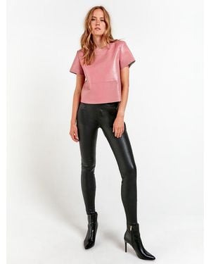 AS by DF Awaken Recycled Leather Tee - Pink
