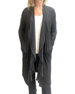 Astrologie CA Auden Super Soft Long Drape Cardigan - Black
