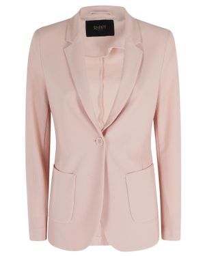 Seventy Single-Breasted Patch-Pockets Polyamide Blazer - Pink