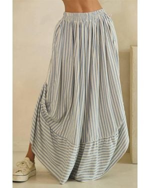 Oli & Hali Float Down The Line Adjustable Leg Pant - Blue