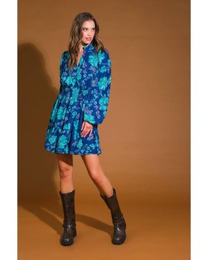 TRUEDAMES Emphatically Adorable Woven Mini Dress - Blue