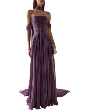 Linda Charm Off-The-Shoulder Maxi Dress - Purple