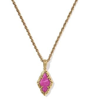 Kendra Scott Adeline Vintage Short Pendant Necklace - Metallic