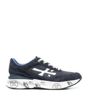 Premiata Moerun Suede Cushioning Sneakers - Blue