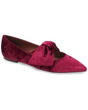 BCBGMAXAZRIA Prely Velvet Flat - Red