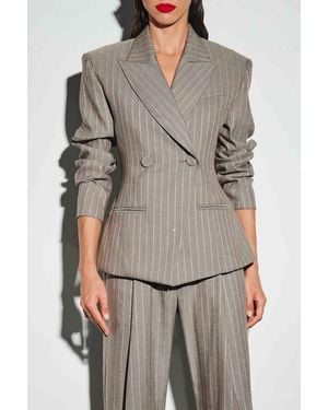 The Sei Cinch Blazer - Gray