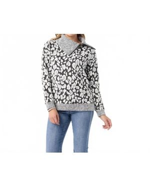 Coco + Carmen Johanna Printed Top - Black