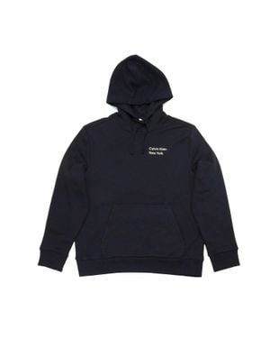 Calvin Klein Fleece Pullover Hoodie - Blue