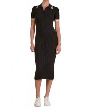 Elan Short Sleeve Sweater Dress - Black
