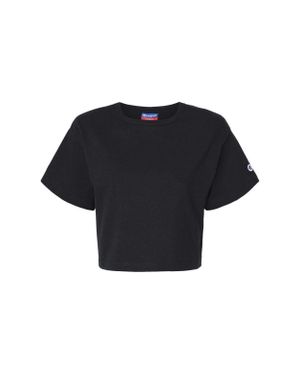 Champion Heritage Jersey Crop T-Shirt - Black