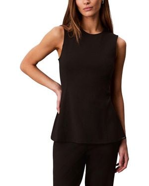 Calvin Klein Ponte Top - Black