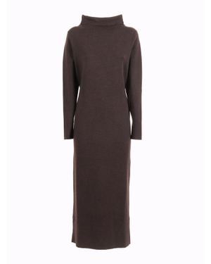 P.A.R.O.S.H. P.A.R.O..H. Midi Dress - Brown