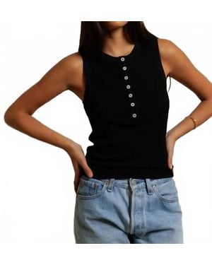 PERFECTWHITETEE Loretta Tank Top - Black