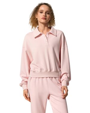 LILYSILK Heirloom '89 Polo Sweatshirt - Pink