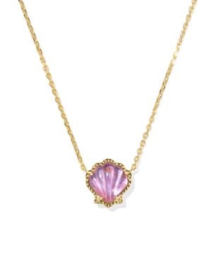 Kendra Scott Brynne Shell Short Pendant Necklace - Pink