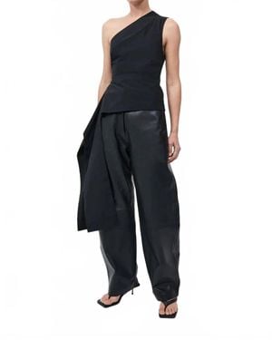 St. Agni Asymmetric Origami Top - Blue