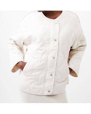 French Connection Aris Quilted Jacket - White
