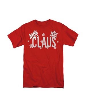 Gildan Mrs Claus This Christmas Adult T-Shirt - Red