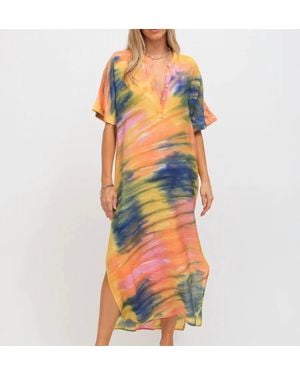 Electric and Rose Montauk Kaftan - Orange
