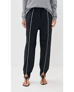Tibi Nylon Zipper Jogger - Black